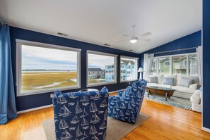 TV, fireplace, ping pong - 10 S. Shore Dr. Bethany! Waterfront home with panoramic views! (Bethany Beach)