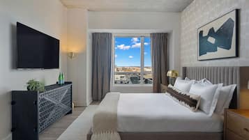 Egyptian cotton sheets, premium bedding, down duvets, pillow-top beds