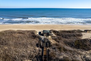 On the beach - Ocean's Outside: Relaxing Oceanfront Escape (Kill Devil Hills)