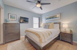 2 bedrooms, iron/ironing board, travel crib, free WiFi