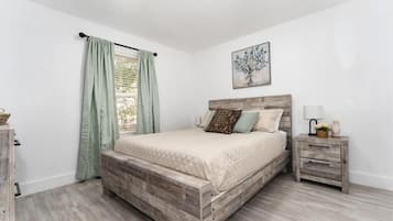 Blackout curtains, iron/ironing board, free WiFi