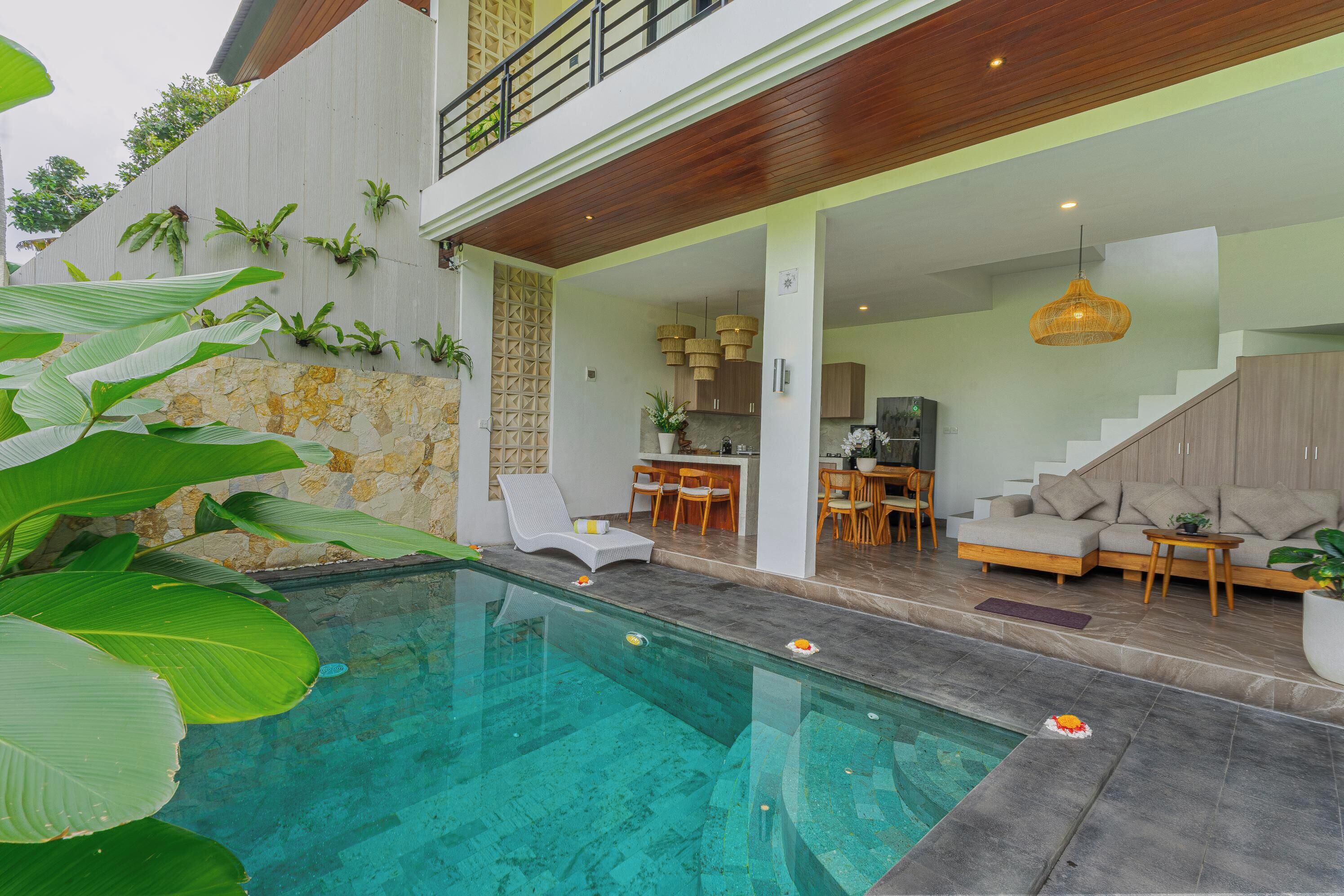 Vila Keluarga, 3 kamar tidur, kolam renang pribadi, pemandangan kolam renang | Kolam renang pribadi