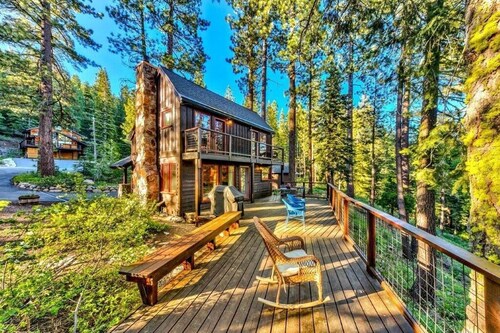 Creekside Old Tahoe style meets modern cozy Zen Den