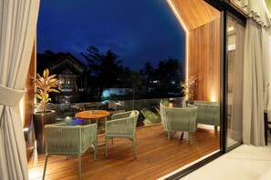 Deluxe Villa, 1 Bedroom, Balcony, Pool View | Balcony view