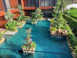 Outdoor pool - Sunset Lagoon Rice Field Villa  (Ubud)