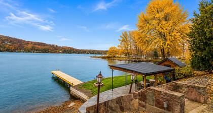 Keuka Lakefront | Sleep 16 | Dock | Outdoor Dining