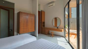 Villa, Pool View | Minibar, in-room safe, iron/ironing board, travel cot