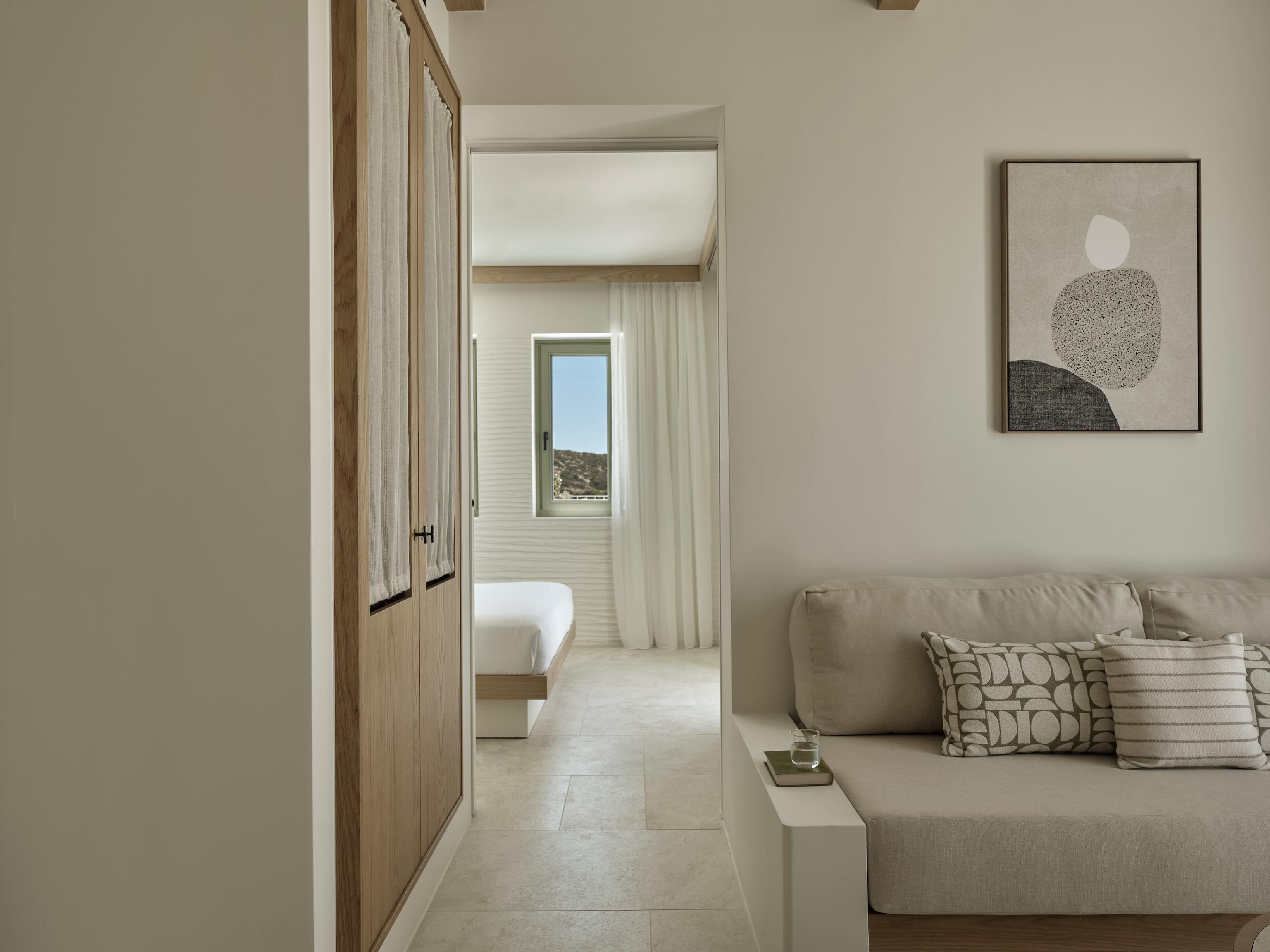 Suite, 1 chambre, baignoire à remous, vue sur la mer