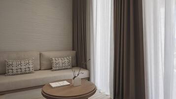 Junior Suite, Private Pool | Hypo-allergenic bedding available, minibar, in-room safe