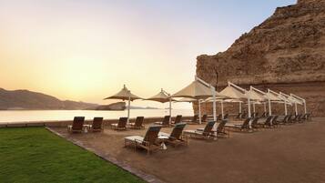 Private beach, scuba diving