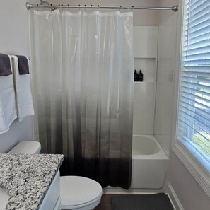 Towels, soap, toilet paper