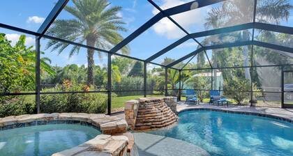 4bdrm, heated pool, 2mi to beach, fully renovated