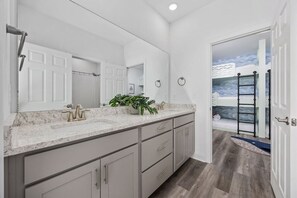 Shower, hair dryer, towels - Brightside House | Fun-Filled 5BR w/ Heated Pool (North Myrtle Beach)
