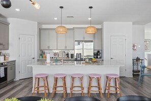 Fridge, microwave, oven, stovetop - Brightside House | Fun-Filled 5BR w/ Heated Pool (North Myrtle Beach)