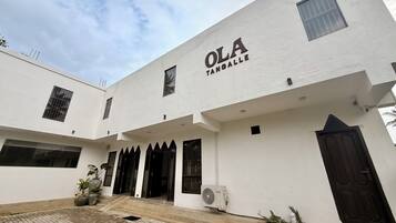 Majoituspaikan julkisivu