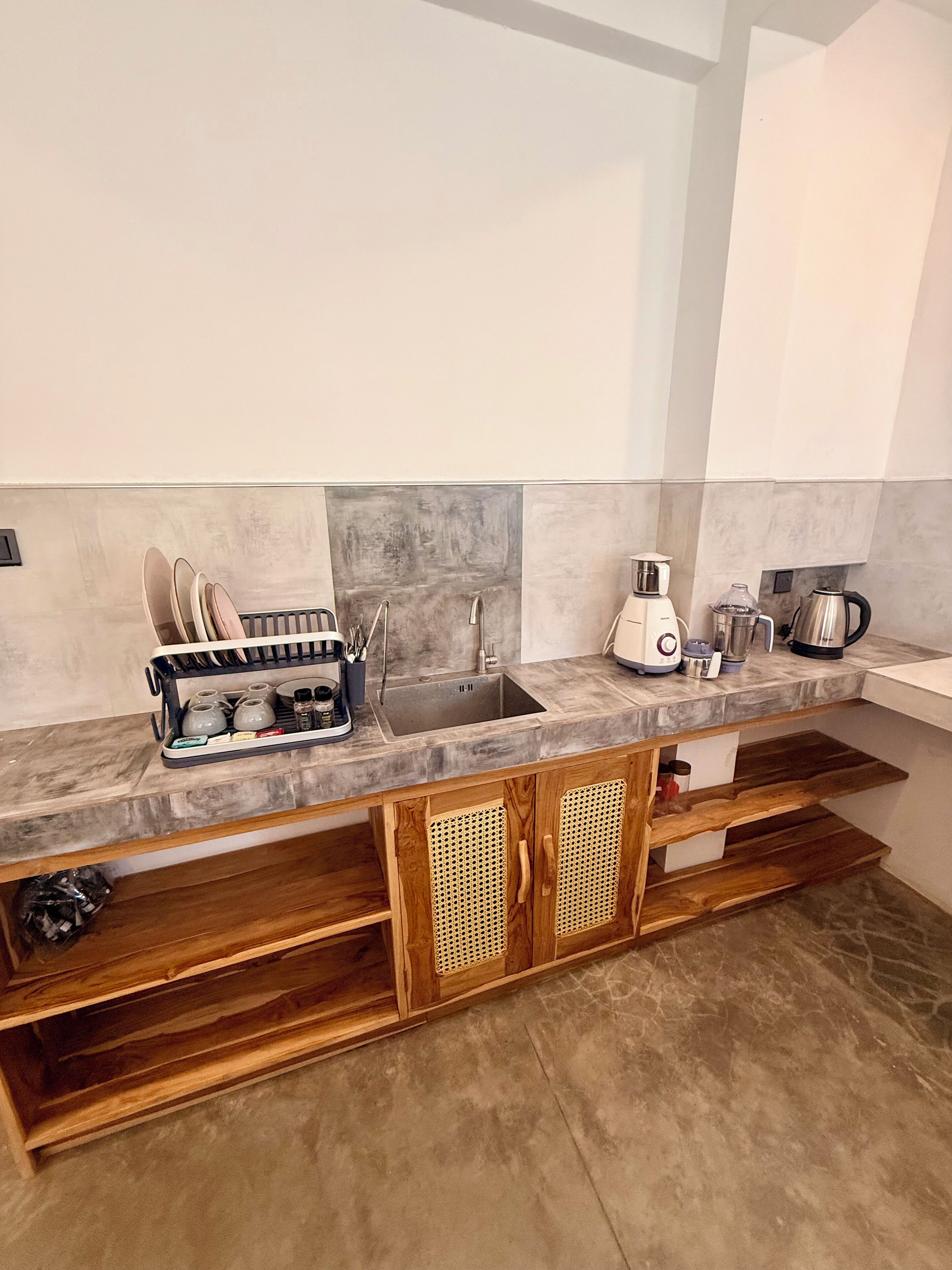 家庭雙人或雙床房, 多張床 | 私人廚房 | 鍋具/餐盤/廚房用品