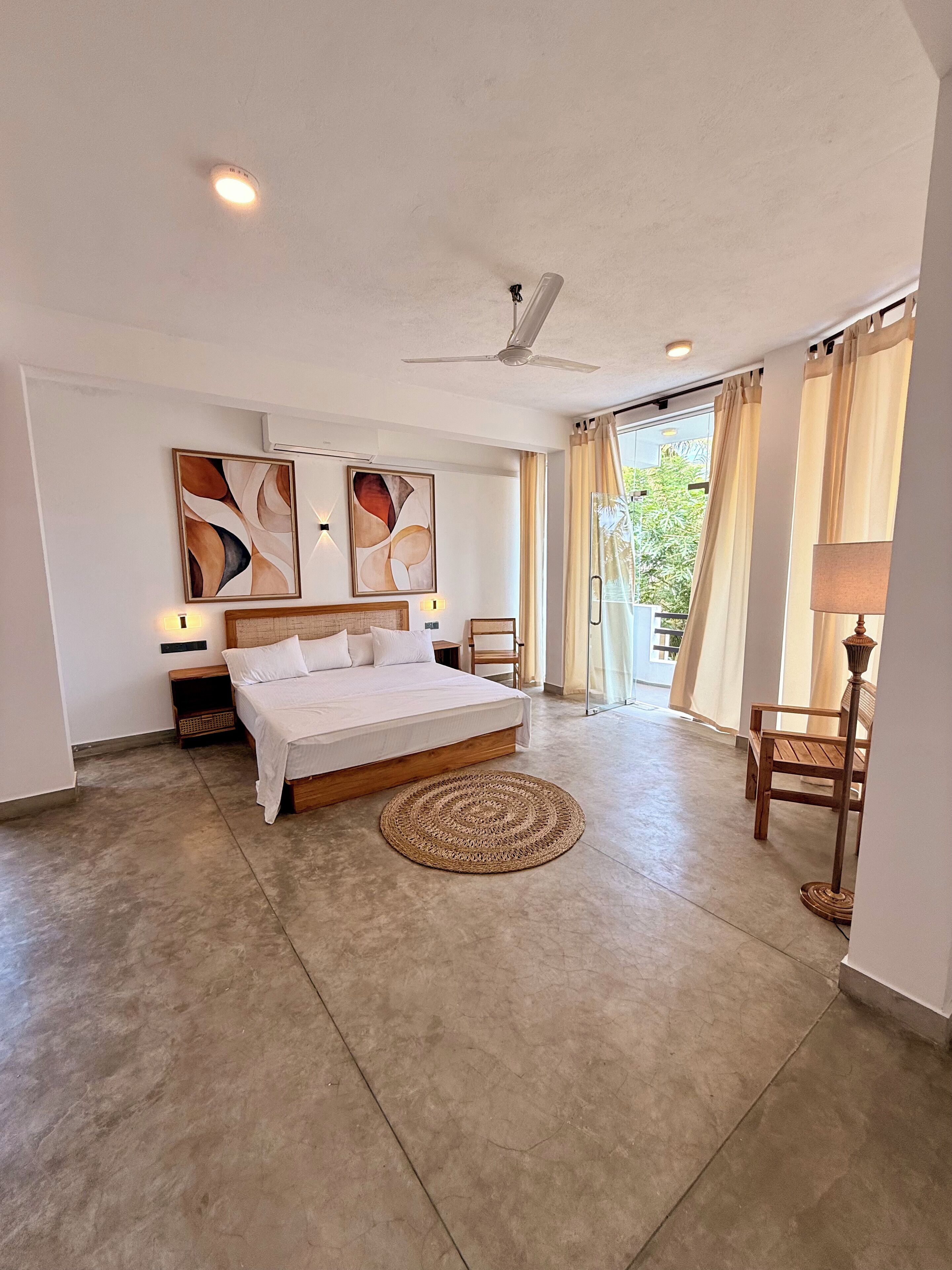 Quarto casal ou duplo família, várias camas | Roupas de cama premium, frigobar, cofres nos quartos, escrivaninha