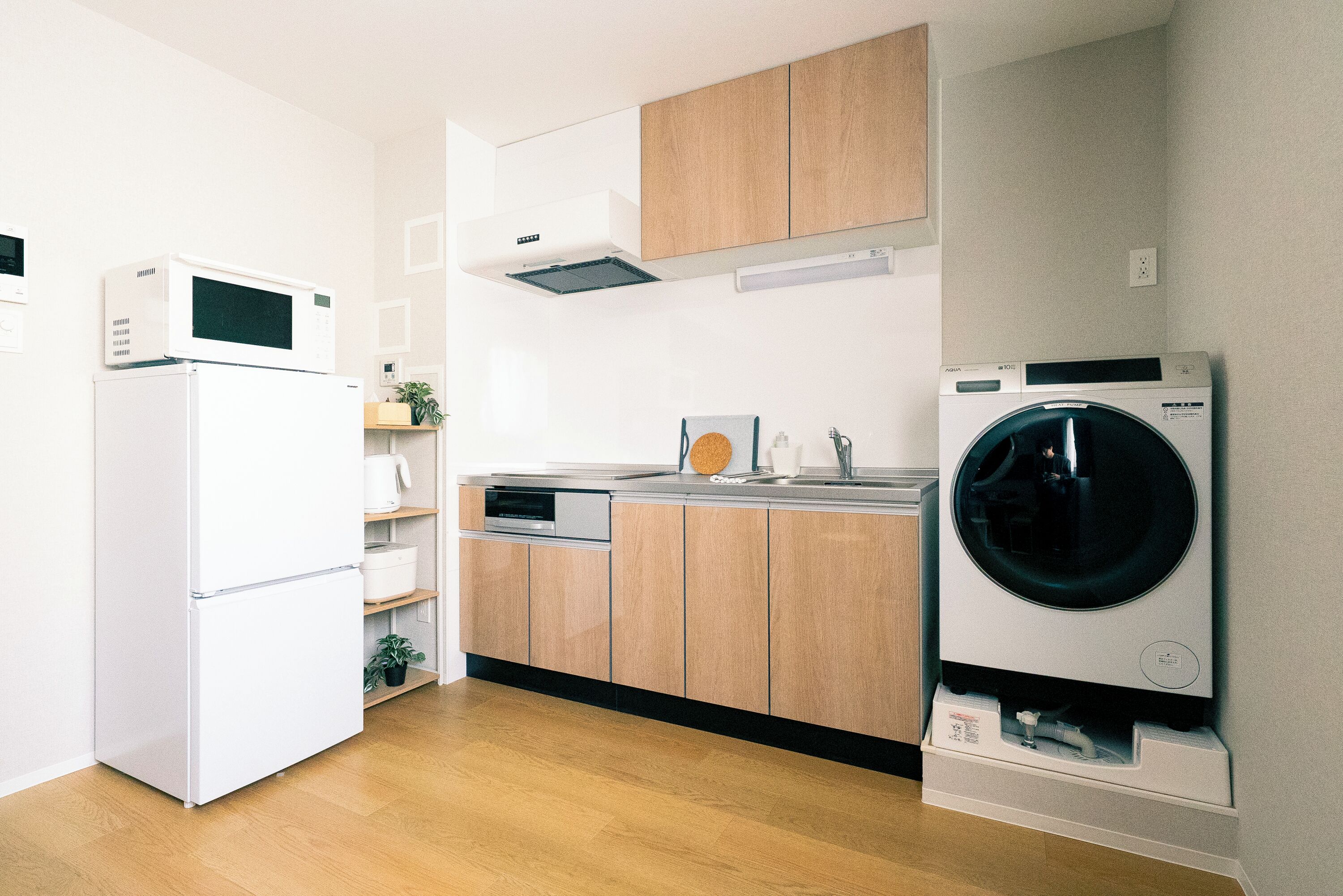 Family Condo, City View | Private kitchen | Full-size fridge, microwave, stovetop, electric kettle