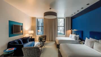 Double Room | Premium bedding, memory foam beds, iron/ironing board, free WiFi