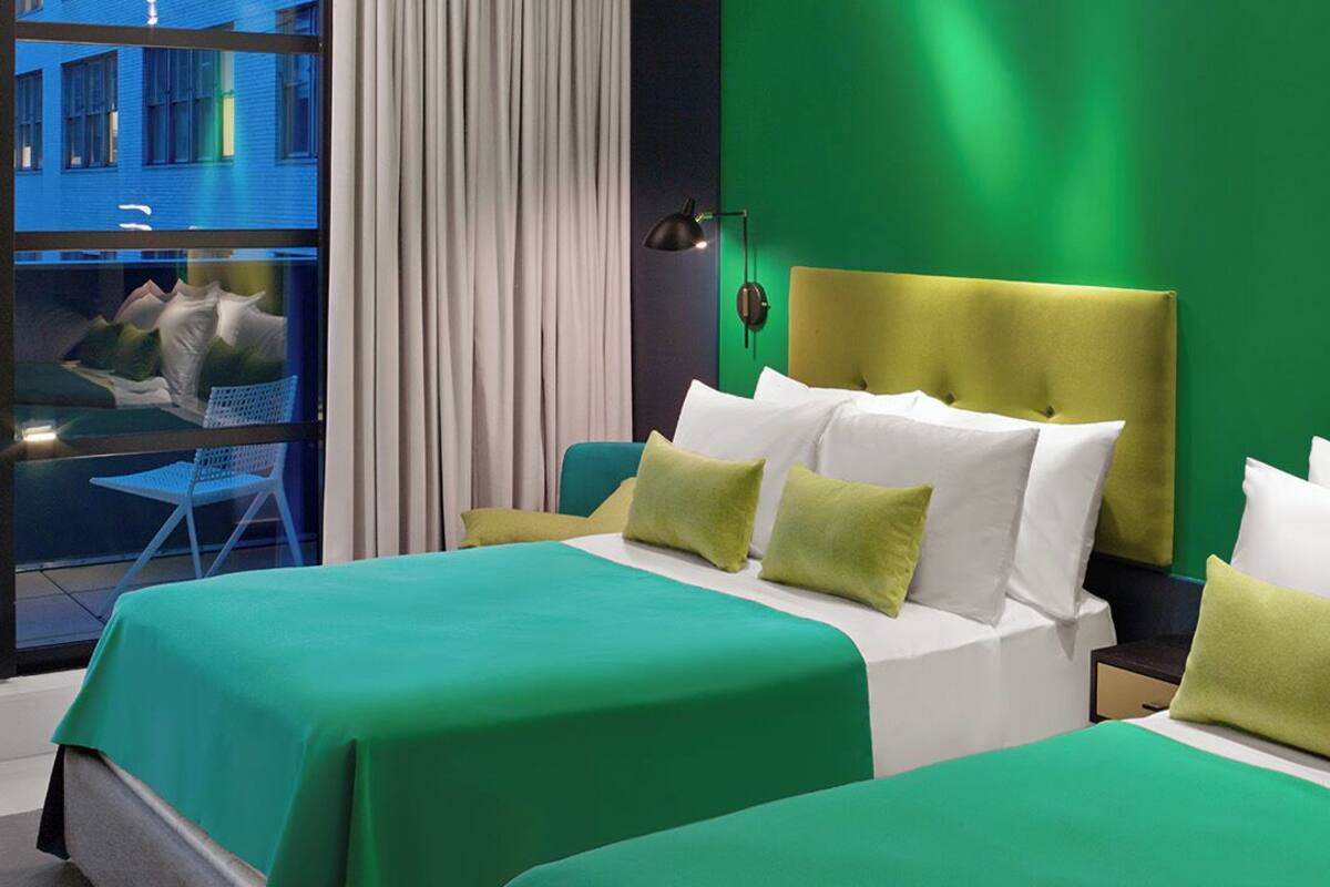 Double Room, 2 Queen Beds | In-room safe, iron/ironing board, free WiFi