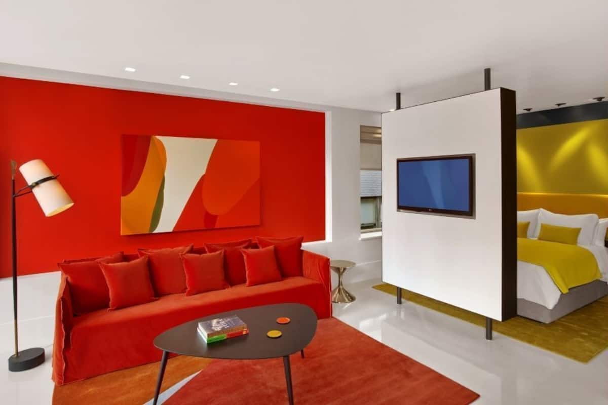 Penthouse, 1 Queen-Bett, Balkon, Stadtblick | Hochwertige Bettwaren, Betten mit Memory-Foam-Matratzen, Zimmersafe