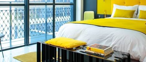 Kamer, 1 queensize bed, balkon | Uitzicht vanuit de kamer