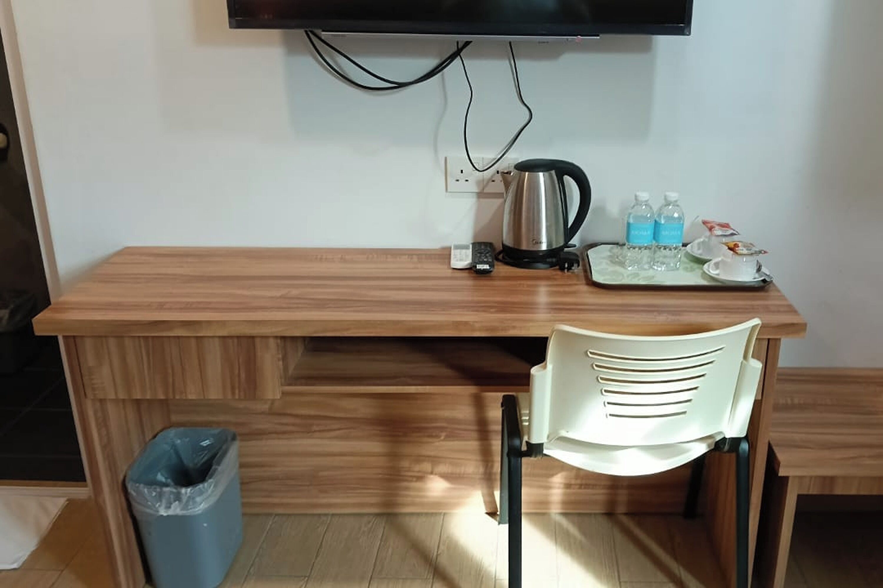 Desk, iron/ironing board, free WiFi, bed sheets