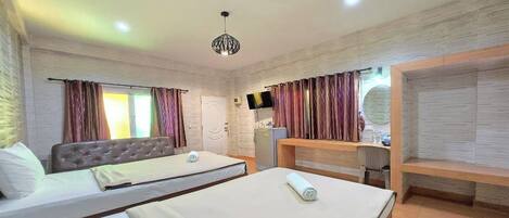 Habitación estándar con 2 camas individuales | Escritorio, wifi gratis, ropa de cama