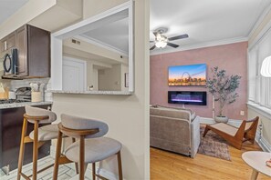 Interior - Cozy 1BR Retreat in Central West End with Fireplace, Sofa Bed & City Views (St. Louis)