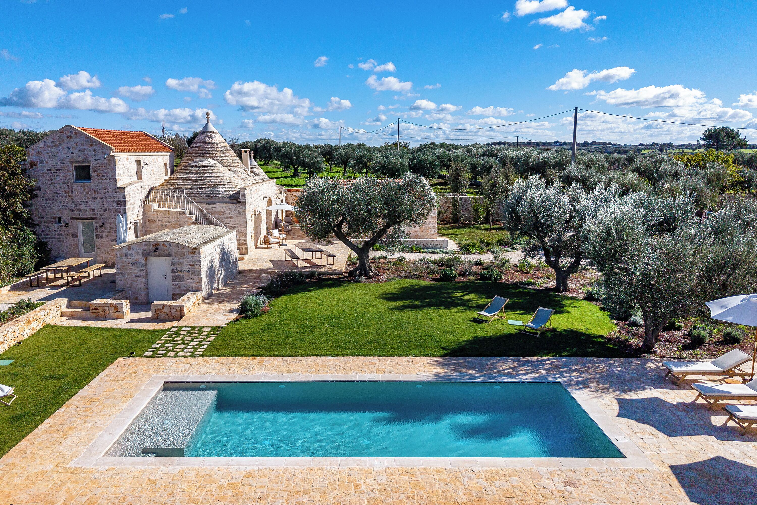 Villa Familiale, plusieurs chambres, côté montagne (Masseria Maranna Trulli & Spa) | Piscine