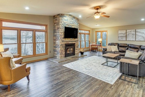 Private Lakefront Home w/ Game Room in Aurora!