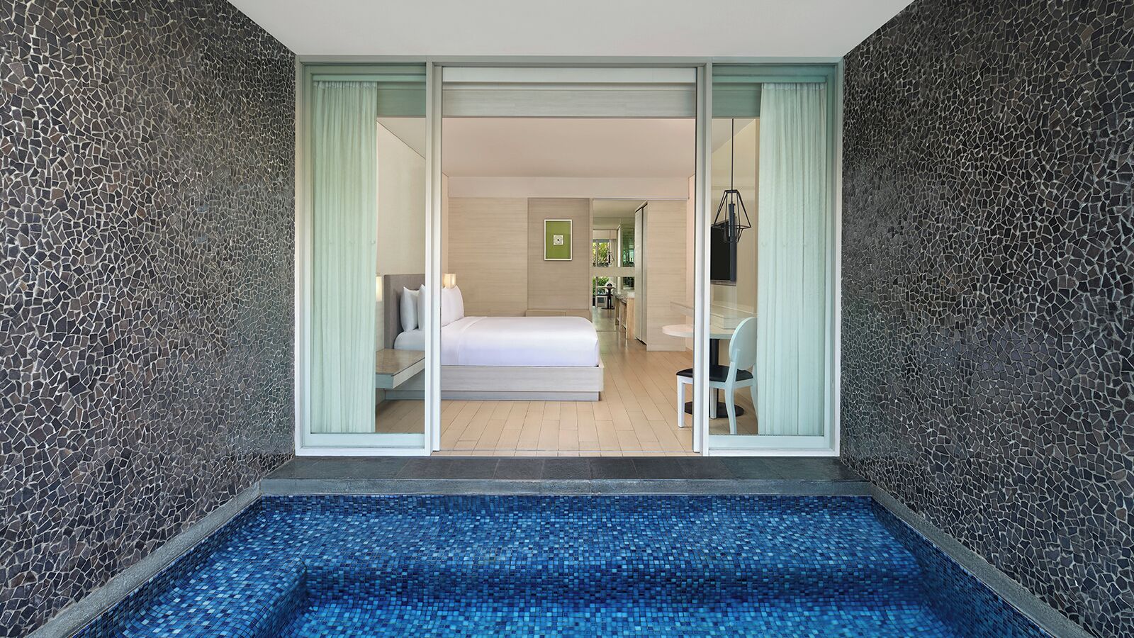 特級客房, 1 張特大雙人床, 私人泳池 | 陽台景觀