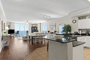 Coffee/tea maker, fridge, microwave, oven - Gulf-Front PCB Condo w/ Balcony, Resort Amenities, Game Room, Pools & Beach Gear (Panama City Beach)