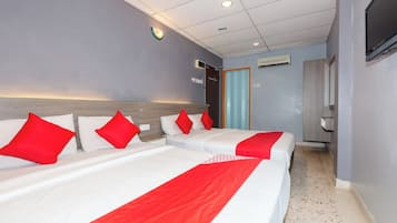 Free WiFi, bed sheets