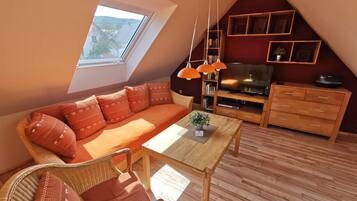 Fernseher, Kamin