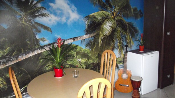 Studiosuite – deluxe, hageutsikt | Oppholdsområde
