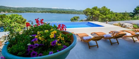 A heated pool