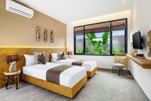 Luxury-Villa, Poolblick | Ausblick vom Zimmer