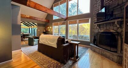 Riverfront Cabin Getaway with Fire Pit!