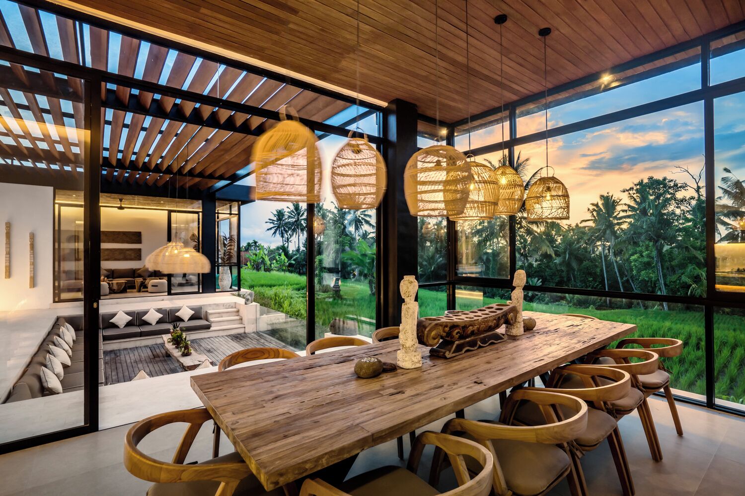 Family Villa, Patio, Pool View | Dining