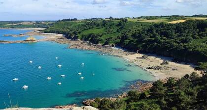 Beach access house with garden. Sea view from all bedrooms and living areas