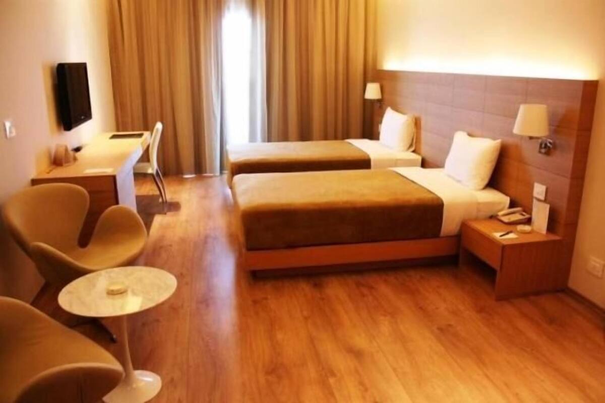 Standard Double or Twin Room, Balcony, Partial Sea View | In-room safe, blackout curtains, soundproofing