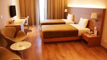 Standard Double or Twin Room, Balcony, Partial Sea View | In-room safe, blackout drapes, soundproofing, iron/ironing board