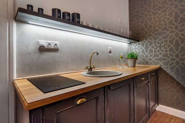 Apartamento Deluxe, cocina | Cocina privada