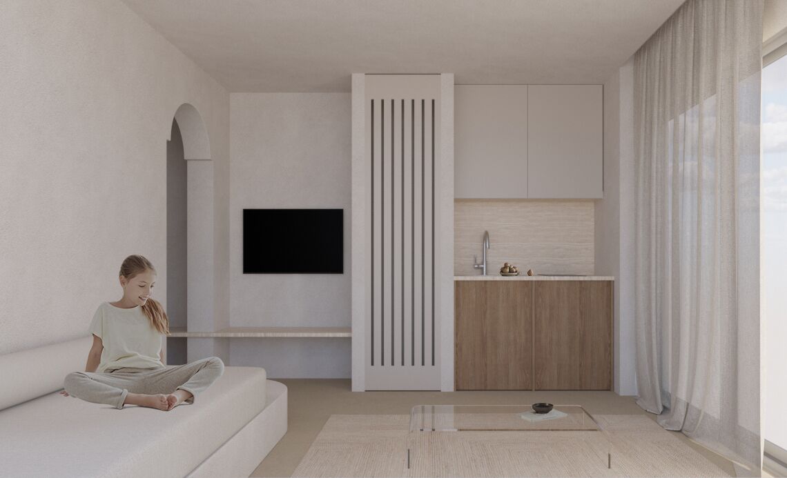 家庭房, 海景 | 免费婴儿床、免费 WiFi、床单