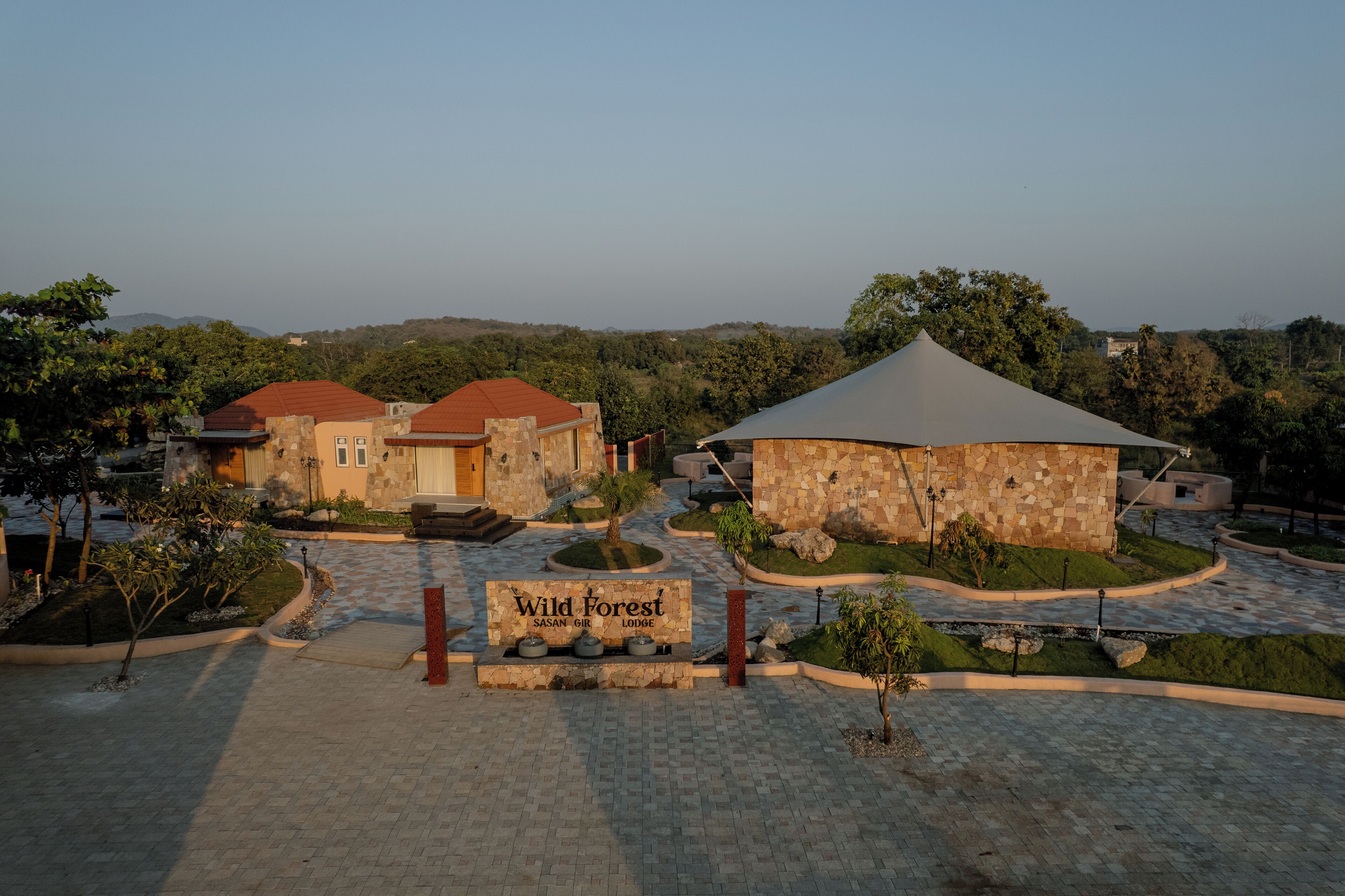 Majoituspaikan julkisivu