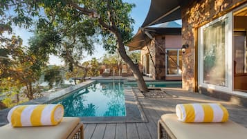 Junior Suite, 2 Bedrooms, Private Pool, River View | In-room safe, iron/ironing board, free WiFi, bed sheets