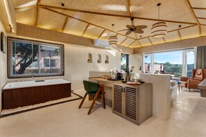 Junior Suite, 2 Bedrooms, Private Pool, River View | Private spa tub - Wild forest Sasan Gir Wildlife Sanctuary (Mendarda)