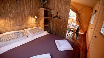 Standard Tent, Mountain View | Down comforters, blackout drapes, iron/ironing board, free WiFi