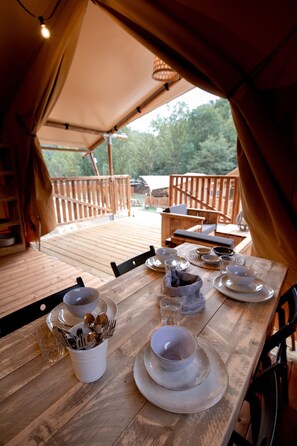 Standard Tent, Mountain View | View from property - Glamping Can Bora Lodges (Sant Gregori)